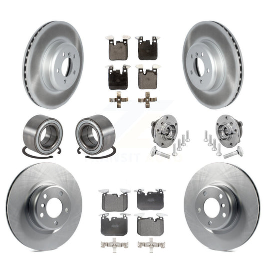 Hub Bearing Coat Brake Rotor Pad Shoe Front Rear Kit (10Pc) For BMW M240i xDrive