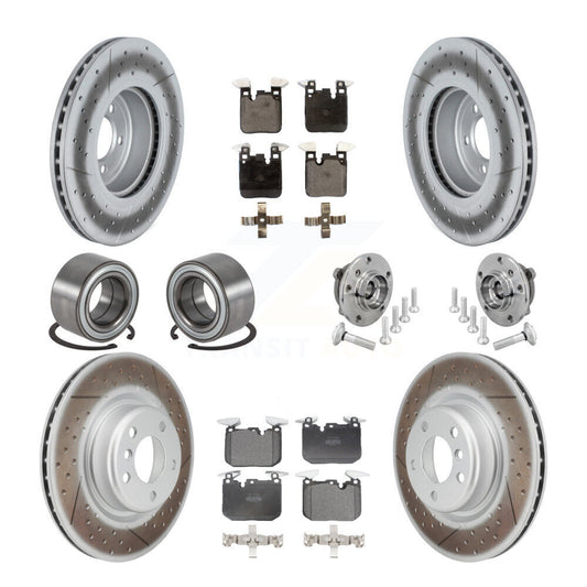 Hub Bearing Coat Brake Rotor Pad Shoe Front Rear Kit (10Pc) For BMW M240i xDrive