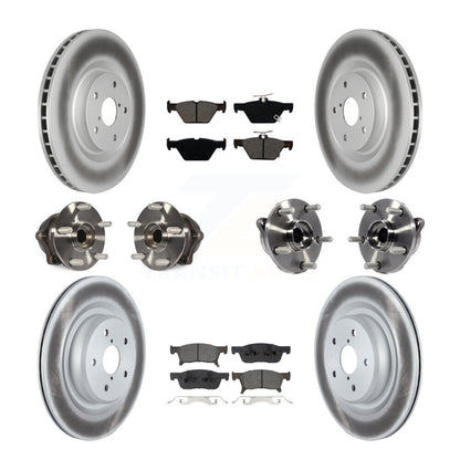 Hub Bearing Coated Brake Rotor Pad Front Rear Kit (10Pc) For 19-22 Subaru Ascent