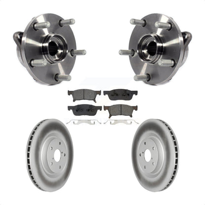 Hub Bearing Assembly Coat Brake Rotor Pads Front Kit For 2019-2023 Subaru Ascent