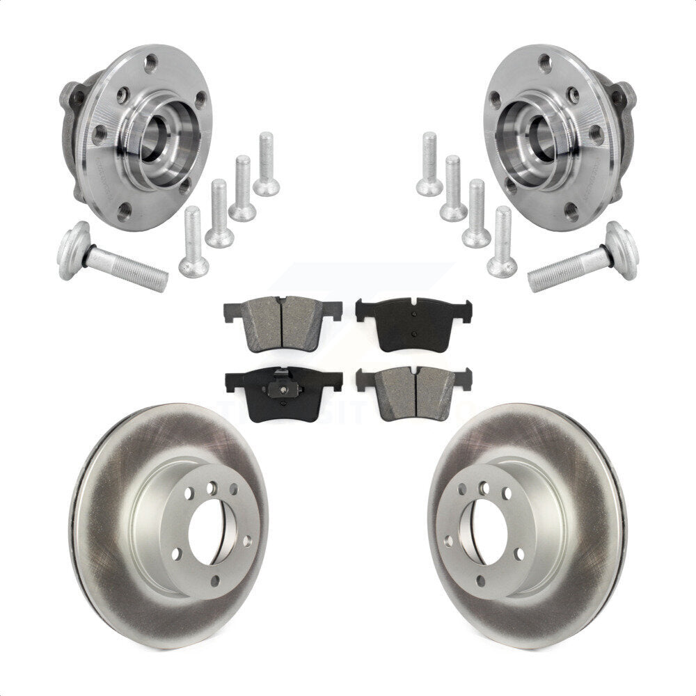Hub Bearing Coat Brake Rotor Pad Front Kit For BMW 330i xDrive 230i 430i Gran GT