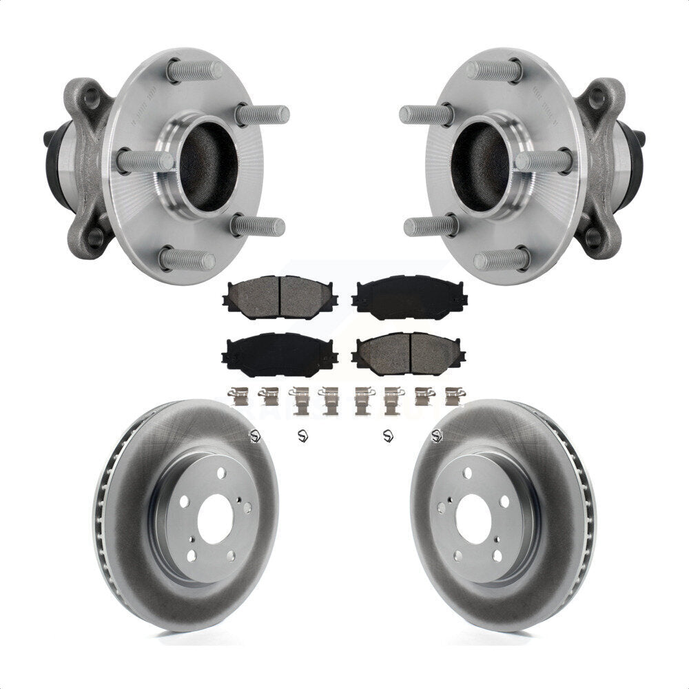 Hub Bearing Coat Brake Rotor Pads Front Kit For Lexus IS250 With F Sport Package