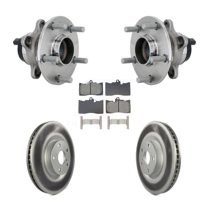 Hub Bearing Coated Brake Rotor Pads Front Kit For Lexus GS350 RC300 RC350 GS450h