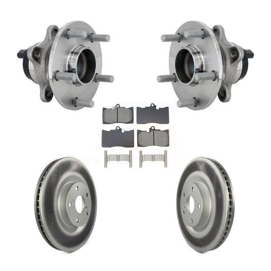 Hub Bearing Coated Brake Rotor Pads Front Kit For Lexus GS350 RC300 RC350 GS450h