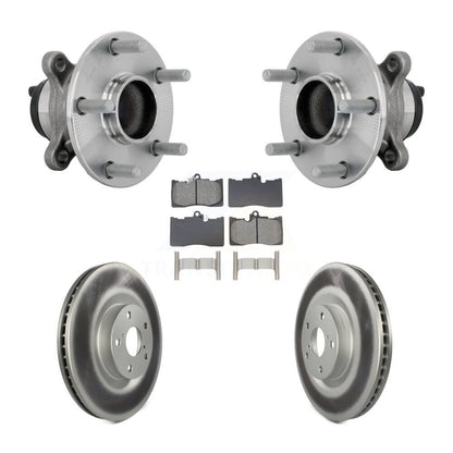 Hub Bearing Assembly Coat Brake Rotor Pad Front Kit For Lexus IS300 IS350 IS200t