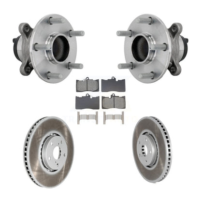 Hub Bearing Assembly Coat Brake Rotor Pad Front Kit For Lexus IS350 IS300 IS200t