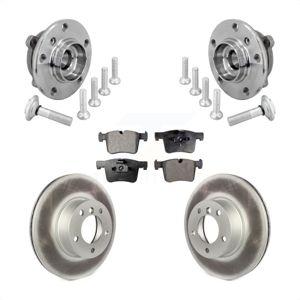 Hub Bearing Coat Brake Rotor Pad Front Kit For BMW 330i xDrive 230i 430i Gran GT