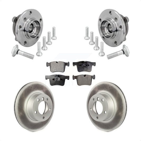 Hub Bearing Coat Brake Rotor Pad Front Kit For BMW 330i xDrive 230i 430i Gran GT
