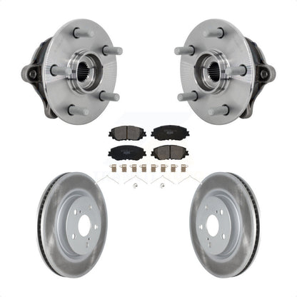Hub Bearing Assembly Coated Disc Brake Rotor Pad Front Kit For Toyota RAV4 Venza