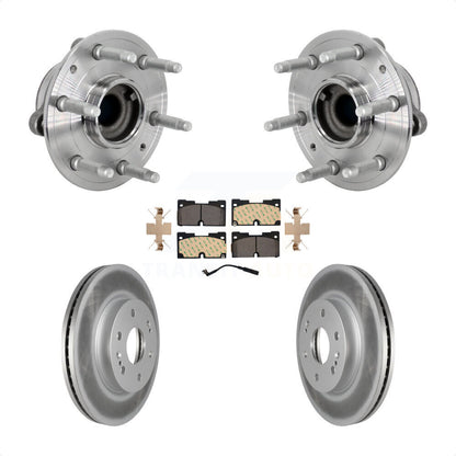 Hub Bearing Coated Brake Rotor Pad Front Kit For Chevrolet GMC Silverado 1500 XL