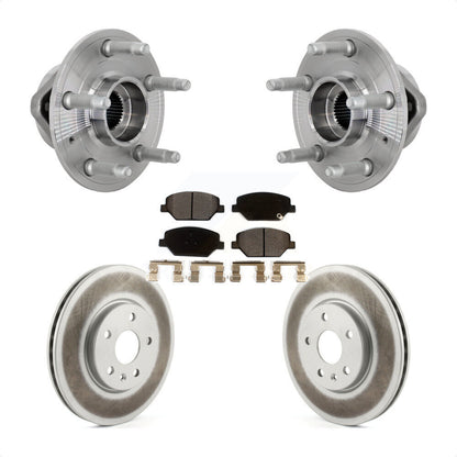 Hub Bearing Assembly Coated Disc Brake Rotor & Pads Front Kit For Buick Envision