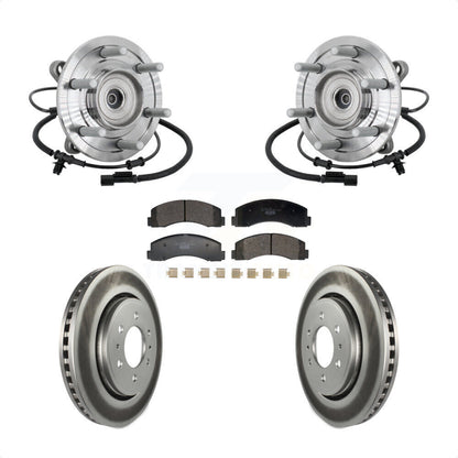 Hub Bearing Coated Brake Rotor And Pad Front Kit For 2018-2020 Ford F-150 Raptor