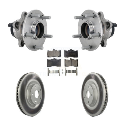 Hub Bearing Coated Brake Rotor Pads Front Kit For Lexus GS350 RC300 RC350 GS450h