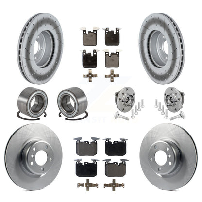 Hub Bearing Coat Brake Rotor Pad Shoe Front Rear Kit (10Pc) For BMW M240i xDrive