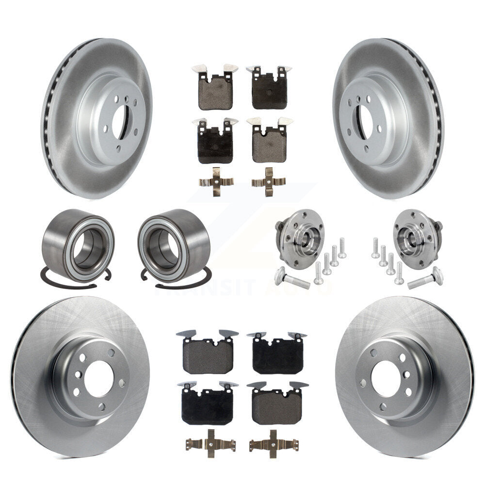 Hub Bearing Coat Brake Rotor Pad Shoe Front Rear Kit (10Pc) For BMW M240i xDrive
