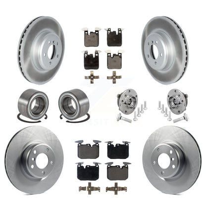 Hub Bearing Coat Brake Rotor Pad Shoe Front Rear Kit (10Pc) For BMW M240i xDrive