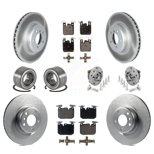 Hub Bearing Coat Brake Rotor Pad Shoe Front Rear Kit (10Pc) For BMW M240i xDrive