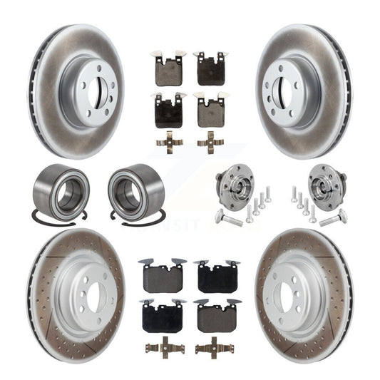 Hub Bearing Coat Brake Rotor Pad Shoe Front Rear Kit (10Pc) For BMW M240i xDrive