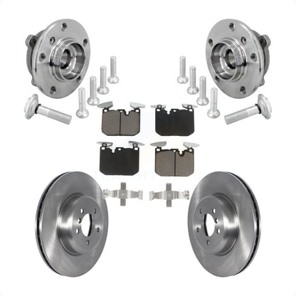 Hub Bearing Brake Rotor Pads Front Kit For BMW 340i xDrive 440i Gran Coupe M240i