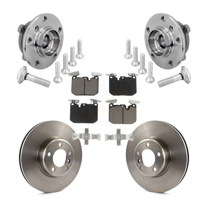 Hub Bearing Brake Rotor & Pad Front Kit For BMW 330i xDrive 440i Gran Coupe 320i