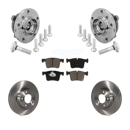 Hub Bearing Brake Rotor & Pad Front Kit For BMW 330i xDrive 230i 430i Gran Coupe