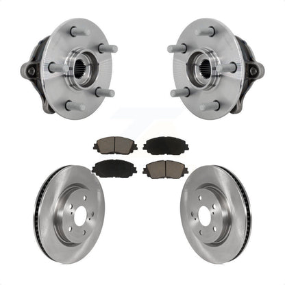 Hub Bearing Assembly Disc Brake Rotors And Pads Front Kit For Toyota RAV4 Venza