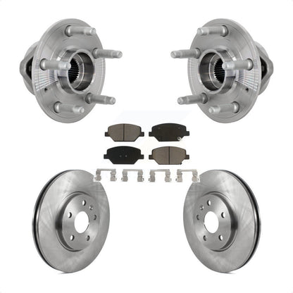 Hub Bearing Assembly Disc Brake Rotors And Pads Front Kit For Buick Envision