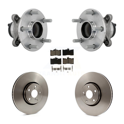 Hub Bearing Assembly Disc Brake Rotor Pad Front Kit For Lexus IS350 IS300 IS200t