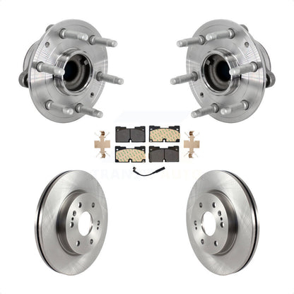 Hub Bearing Brake Rotor Pad Front Kit For Chevrolet GMC Silverado 1500 Sierra XL