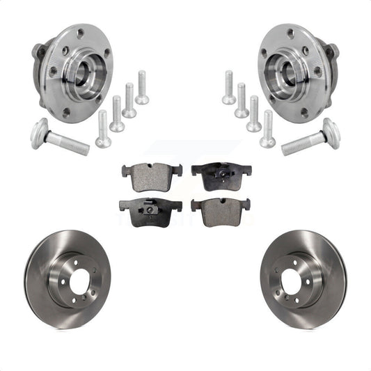 Hub Bearing Brake Rotor & Pad Front Kit For BMW 330i xDrive 230i 430i Gran Coupe