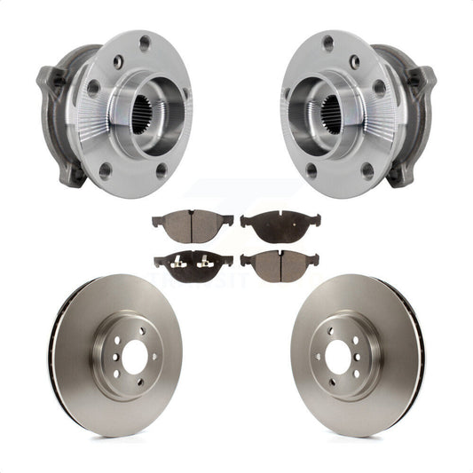 Hub Bearing Brake Rotor Pads Front Kit For BMW X5 X6 M12 x 1.25 Thread xDrive50i