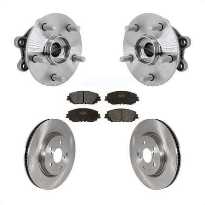Hub Bearing Assembly Disc Brake Rotors And Pads Front Kit For Toyota RAV4