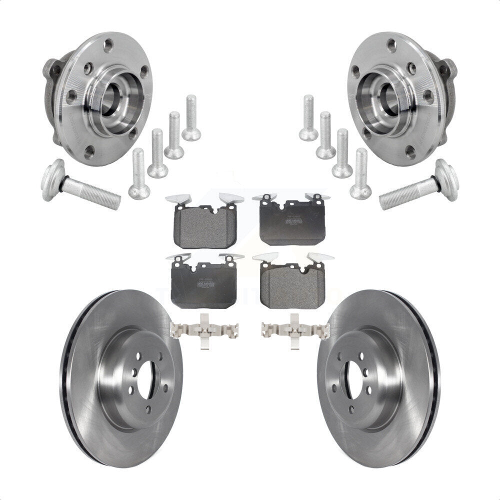 Hub Bearing Brake Rotor Pads Front Kit For BMW 340i xDrive 440i Gran Coupe M240i
