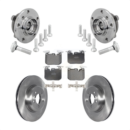 Hub Bearing Brake Rotor Pads Front Kit For BMW 340i xDrive 440i Gran Coupe M240i