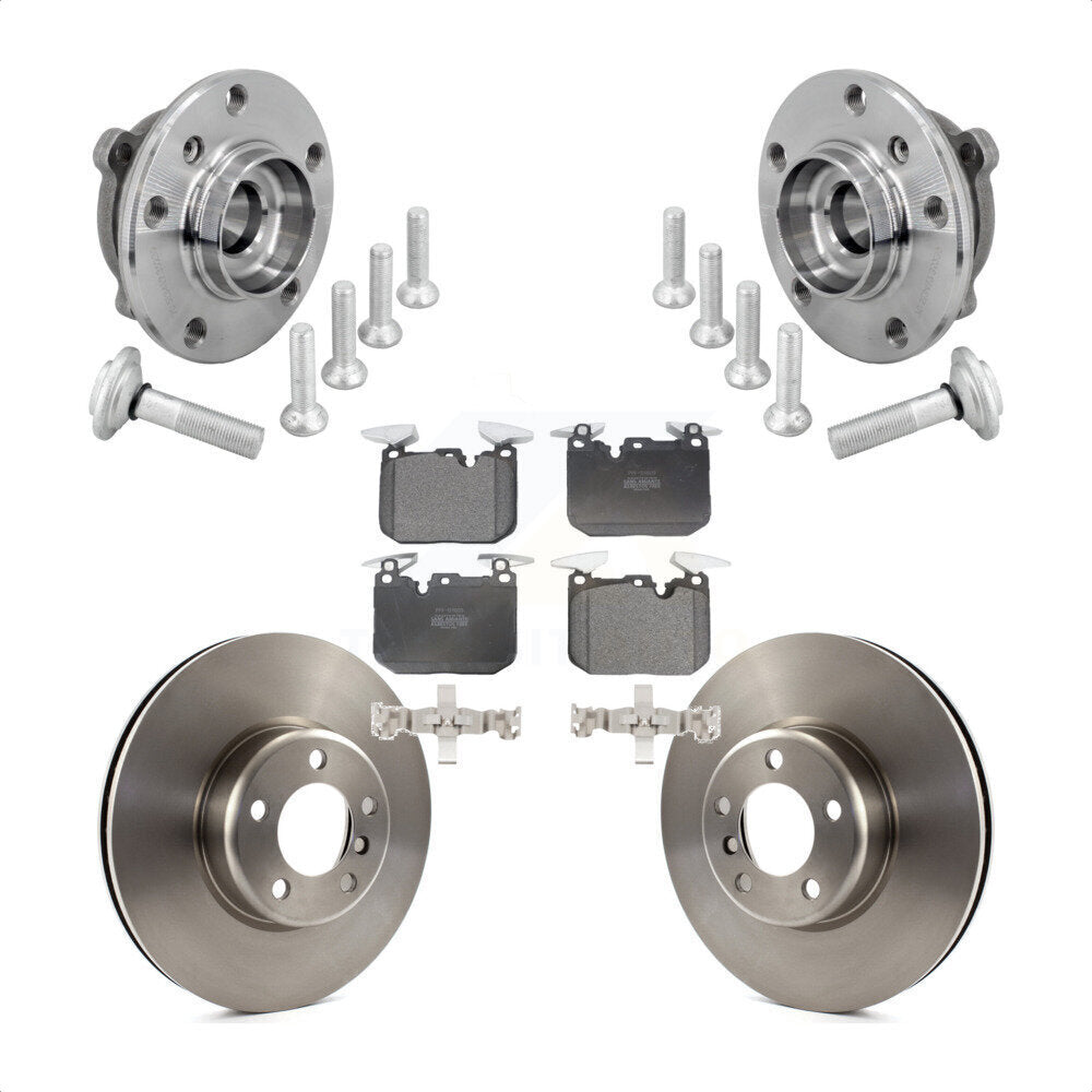 Hub Bearing Brake Rotor & Pad Front Kit For BMW 330i xDrive 440i Gran Coupe 320i