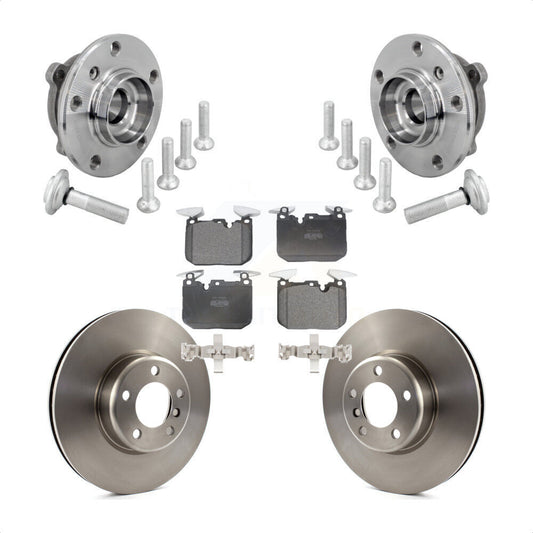 Hub Bearing Brake Rotor & Pad Front Kit For BMW 330i xDrive 440i Gran Coupe 320i