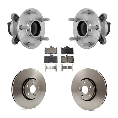 Hub Bearing Assembly Disc Brake Rotor Pad Front Kit For Lexus IS350 IS300 IS200t