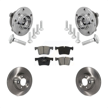 Hub Bearing Brake Rotor & Pad Front Kit For BMW 330i xDrive 230i 430i Gran Coupe
