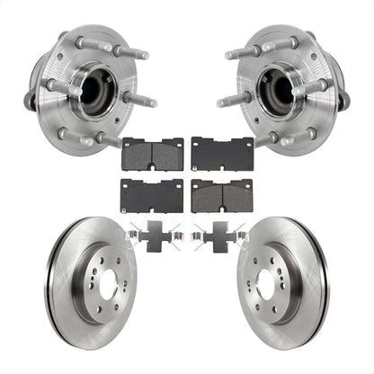 Hub Bearing Brake Rotor Pad Front Kit For Chevrolet GMC Silverado 1500 Sierra XL