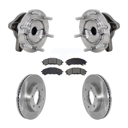 Hub Bearing Assembly Brake Rotor And Pad Front Kit For 2019-2023 Ford Ranger 4WD