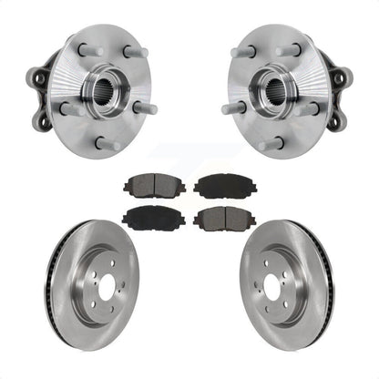 Hub Bearing Assembly Disc Brake Rotors And Pads Front Kit For Toyota RAV4