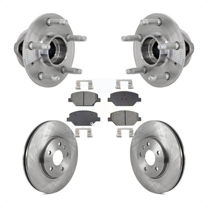 Hub Bearing Assembly Disc Brake Rotors And Pads Front Kit For Buick Envision