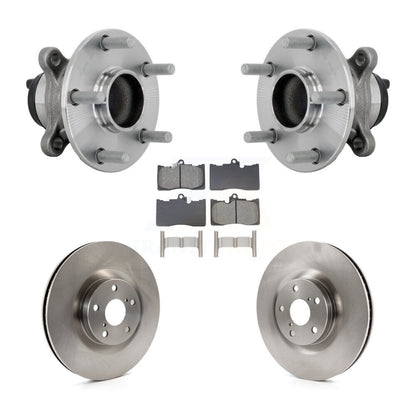 Hub Bearing Assembly Disc Brake Rotor Pad Front Kit For Lexus IS300 IS350 IS200t