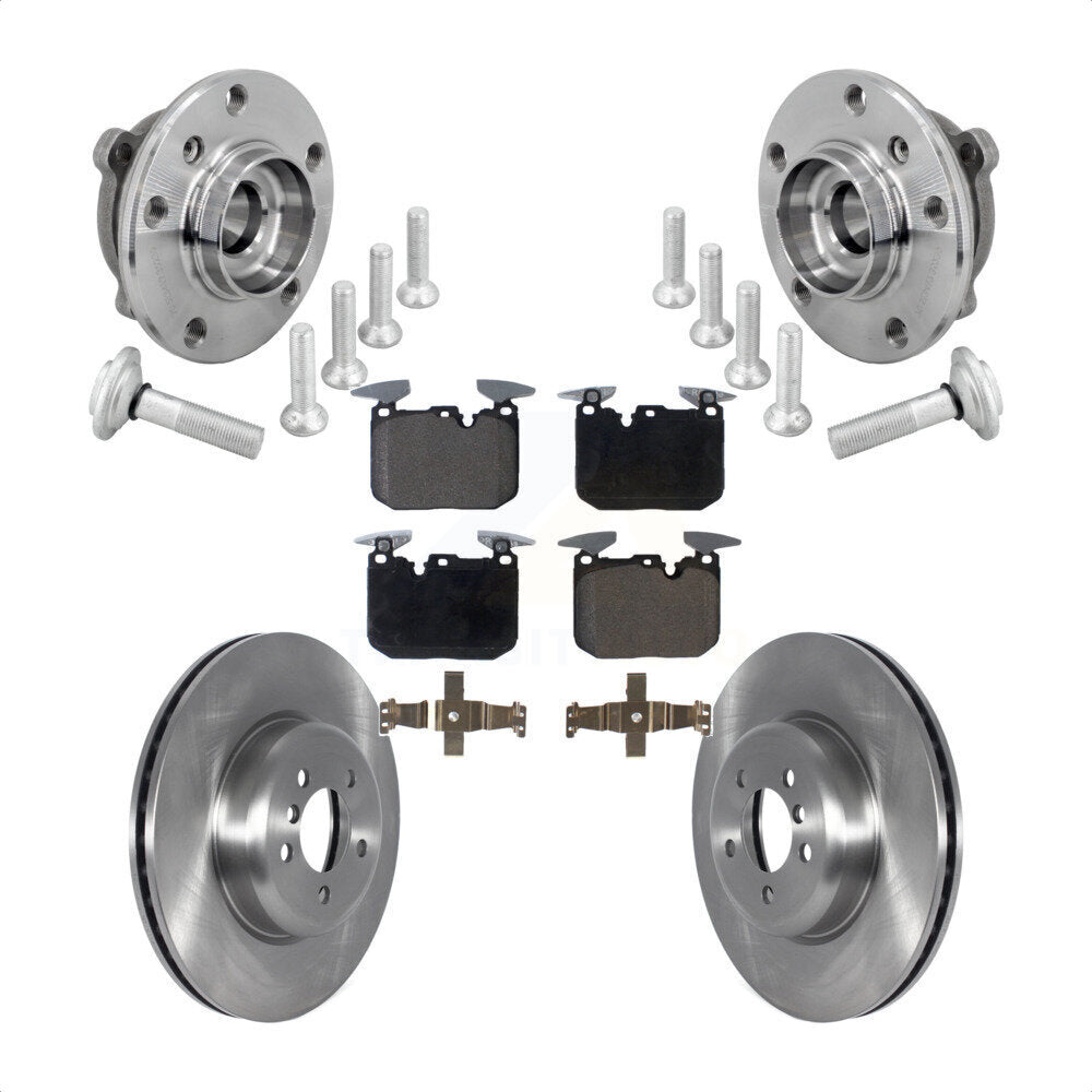 Hub Bearing Brake Rotor Pads Front Kit For BMW 340i xDrive 440i Gran Coupe M240i