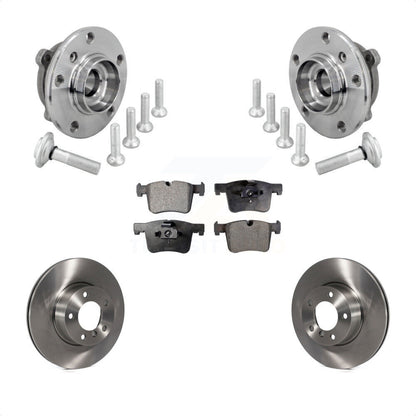 Hub Bearing Brake Rotor & Pad Front Kit For BMW 330i xDrive 230i 430i Gran Coupe