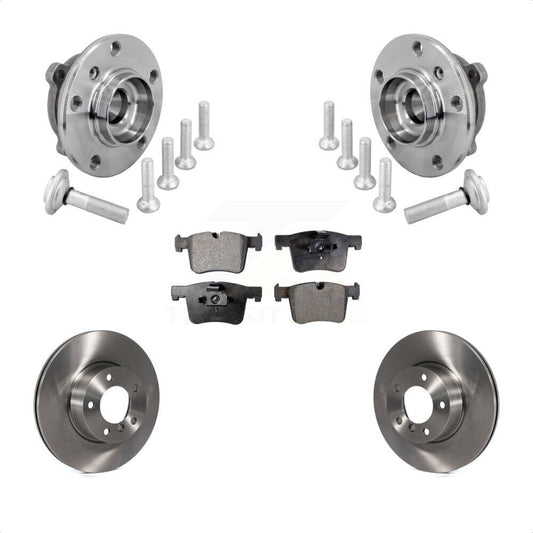 Hub Bearing Brake Rotor & Pad Front Kit For BMW 330i xDrive 230i 430i Gran Coupe