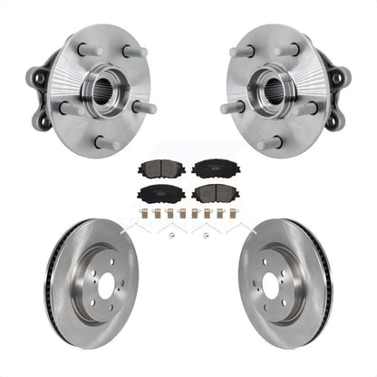 Hub Bearing Assembly Disc Brake Rotor And Ceramic Pads Front Kit For Toyota RAV4