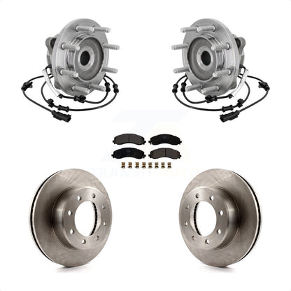 Hub Bearing Assembly Disc Brake Rotors And Pads Front Kit For Ram 2500 3500