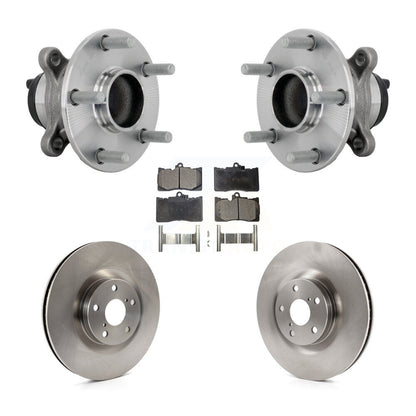 Hub Bearing Assembly Disc Brake Rotor Pad Front Kit For Lexus IS300 IS350 IS200t