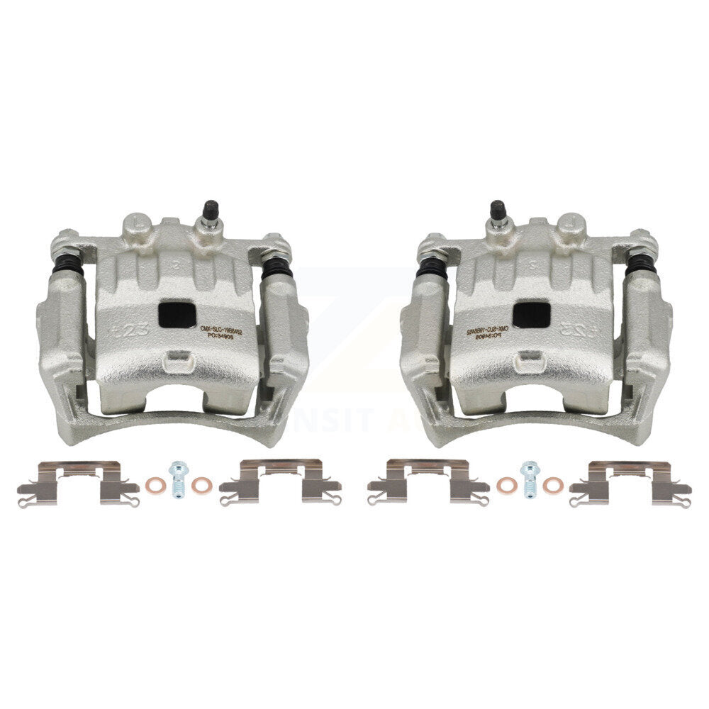Brake Caliper Left Right Side (Driver Passenger) Front Kit For 2011-2014 Mazda 2